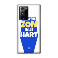 Laat de zon in je hart: Samsung Galaxy Note 20 Ultra / Note 20 Ultra 5G Transparant Hoesje