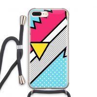 Pop Art #3: iPhone 8 Plus Transparant Hoesje met koord Pop Art #3: iPhone 8 Plus Transparant Hoesje met koord