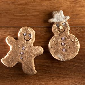 alsa-nature Kerstkoeken Sneeuwpop & Peperkoekman, 2 x 2 stuks