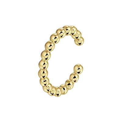 14k Geelgouden Ear Cuff met Bolletjes - Per Stuk