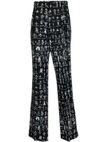 Vivienne Westwood pantalon à imprimé graphique - Noir