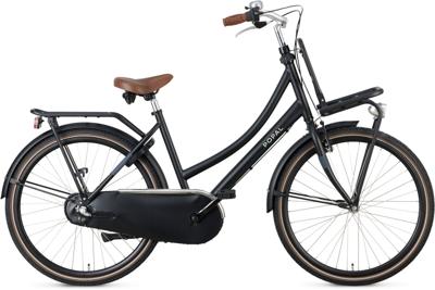 Popal Daily Dutch Basic+ 26 Inch 45,5 cm Meisjes 3V Terugtraprem Matzwart