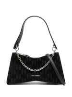 Karl Lagerfeld K/Seven Element monogram suede tote bag - Noir