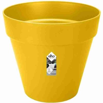 LOFT Urban Round Flower Pot - Plastic - Percé - Tank - met casters - Ø50 - oker