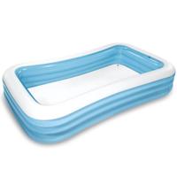 Intex opblaasbaar zwembad family pool blauw Intex opblaasbaar zwembad family pool blauw