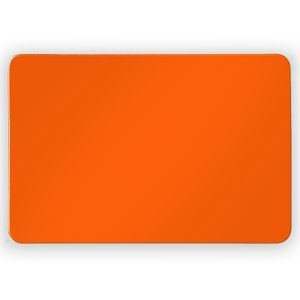 Set van 6x koelkast whiteboard magneet oranje 6 x 4 cm