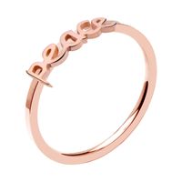 Ring Met roségoud verguld chirurgisch staal Ringen - thumbnail