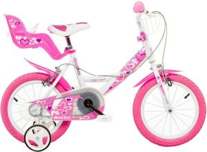 Dino Bikes 8006817902478 fiets Stadsfiets 40,6 cm (16") Roze, Wit
