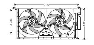 Ava Cooling Ventilatorwiel-motorkoeling PE7537