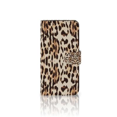Google Pixel 8A | Telefoonhoesje | Met pasjeshouder | Leopard