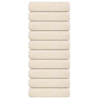 VidaXL Douchehanddoeken 10 st 70x140 cm 360 g/m² 100% katoen crème