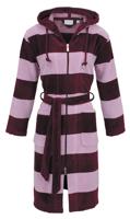 Carl Ross Carl Ross Dames Badjas met capuchon 606410 burgundy/rose quartz 40/42