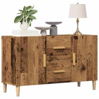 Dressoir 100x36x60 cm bewerkt hout oud houtkleurig