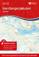 Wandelkaart - Topografische kaart 10039 Norge Serien Hardangerjøkulen | Nordeca