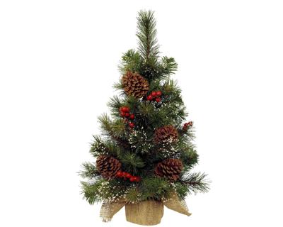 Ipswich mini boom d45h75 cm groen/wit - Everlands
