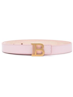 Balmain ceinture à boucle logo - Rose