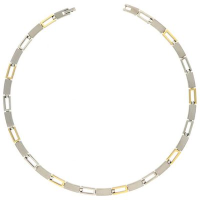 Boccia 08040-02 Ketting titanium zilver- en goudkleurig 45 cm
