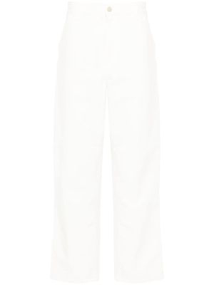 Carhartt WIP pantalon Single Knee à coupe droite - Blanc