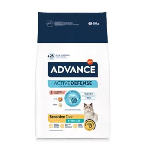 Advance Sterilized Sensitive High Protein met zalm kattenvoer 2 x 10 kg