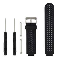 Twee-kleur silicone sport polsband voor Garmin Forerunner 230/235/620/630/735XT (zwart wit)