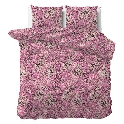 Dekbedovertrek Aida - Eenpersoons (140x200 cm) - Roze Microvezel - Dessin: - Sleeptime - Dekbed-Discounter.nl