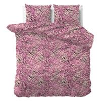 Dekbedovertrek Aida - Eenpersoons (140x200 cm) - Roze Microvezel - Dessin: - Sleeptime - Dekbed-Discounter.nl