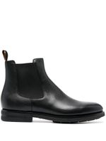 Santoni bottines chelsea en cuir - Noir