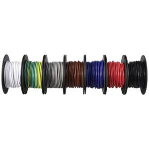 TRU COMPONENTS TC-12112364 Draad 0.75 mm² Zwart, Wit, Rood, Blue, Bruin, Grijs, Geel-groen 1 set(s)