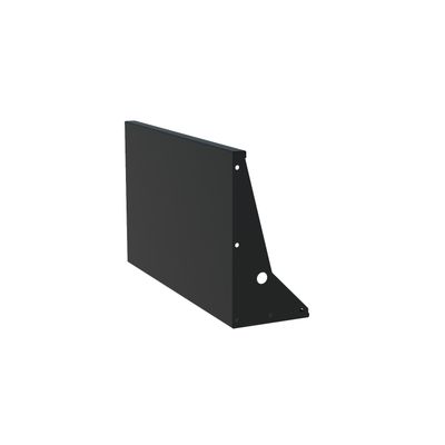 Keerwand aluminium recht 100x60cm.