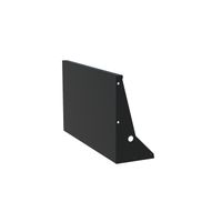 Keerwand aluminium recht 100x60cm.