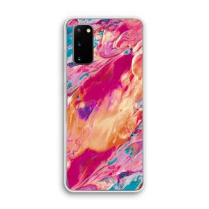 Pastel Echoes: Samsung Galaxy S20 Transparant Hoesje