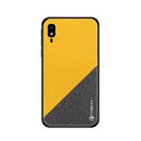 PINWUYO eert serie schokbestendige PC + TPU beschermhoes voor Galaxy a2 core (geel)