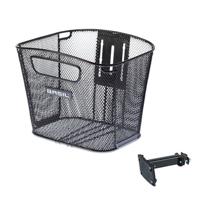 Basil bold front fm - fietsmand - voorop - inclusief fm stuurpenhouder - zwart