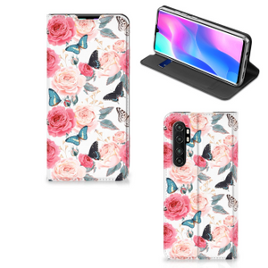 Xiaomi Mi Note 10 Lite Smart Cover Butterfly Roses