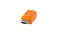 Tether Tools CUC2515-ORG USB-kabel 4,6 m USB 2.0 USB C Micro-USB B Oranje - thumbnail