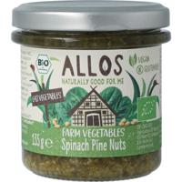 Allos Farm vegetables spinazie & pijnboompitten bio