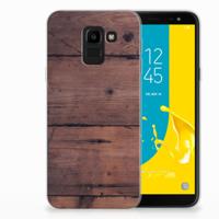 Samsung Galaxy J6 2018 | Bumper Hoesje | Old Wood Samsung Galaxy J6 2018 | Bumper Hoesje | Old Wood