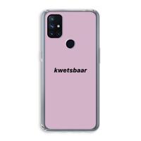 kwetsbaar: OnePlus Nord N10 5G Transparant Hoesje - thumbnail