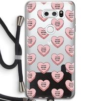 Chicks before dicks: LG V30 Transparant Hoesje met koord