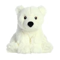 Aurora Pluche ijsbeer knuffel - Knuffeldier - wit - 24 cm - Noordpool