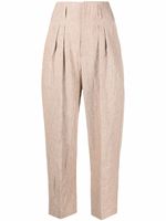 Brunello Cucinelli pantalon court en lin - Tons neutres