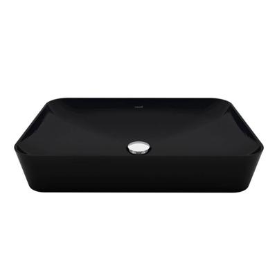 Opbouw wastafel Creavit Ultra | 60x40 cm | Keramiek | Vrijstaand | Rechthoekig | Zwart mat