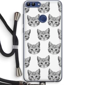 Kitten: Huawei P Smart (2018) Transparant Hoesje met koord