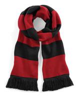 Beechfield CB479 Stadium Scarf - Black/Classic Red - One Size