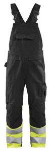 Blåkläder High-Vis bretelbroek 26621800 | Zwart/High-Vis Geel | Maat 58 - 7330509718759