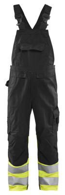 Blåkläder High-Vis bretelbroek 26621800 | Zwart/High-Vis Geel | Maat 58 - 7330509718759
