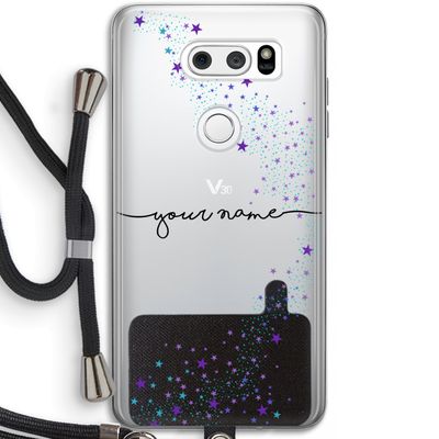 Sterren: LG V30 Transparant Hoesje met koord
