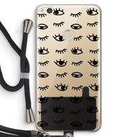 Eye pattern #2: Huawei Ascend P8 Lite (2017) Transparant Hoesje met koord