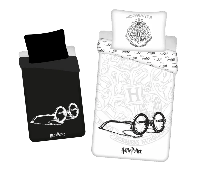 Harry Potter Dekbedovertrek Glasses glow in the dark - 140 x 200 cm - 70 x 90 cm