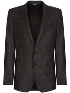 Dolce & Gabbana blazer à motif Prince de Galles - Gris